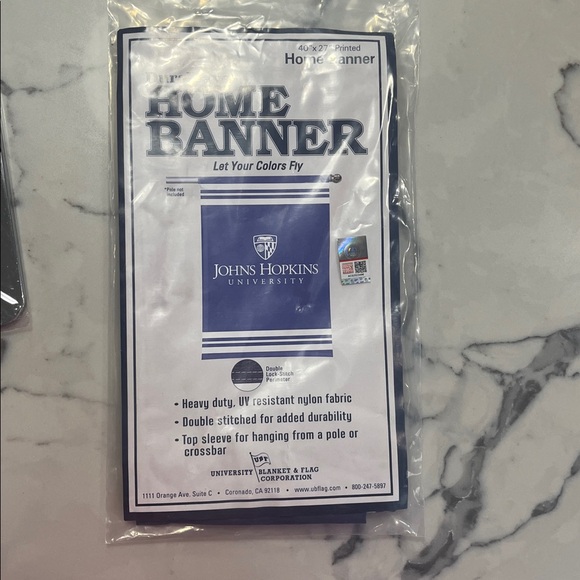 John Hopkins metal license plate frames and home banner - Picture 2 of 5